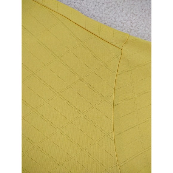 Adidas Golf Polo Shirt Men's XL Yellow ClimaCool Short Sleeve Performance - Picture 9 of 16